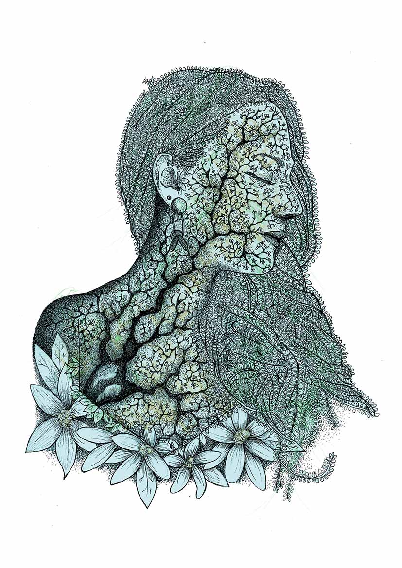 PERFIL, la ilusión - Ilustración a tinta y color digital